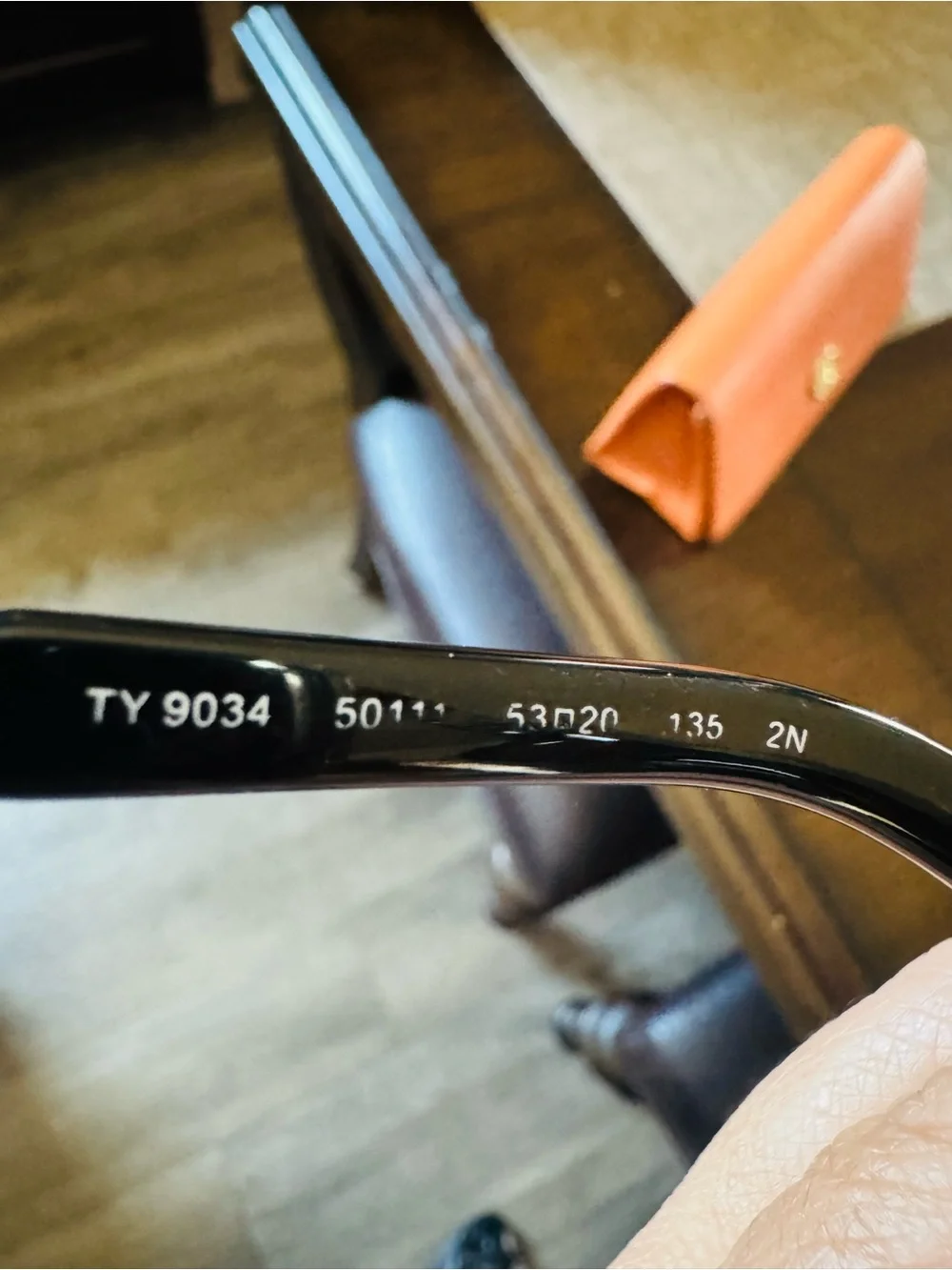 Tory Burch Black Cat-Eye Sunglasses with Silver Accent Temples
